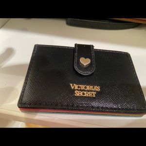 Victoria’s Secret card holder (black exterior)